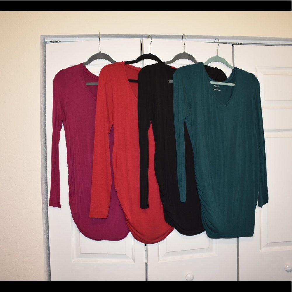 Motherhood Maternity Long Sleeved Shirt Bundle